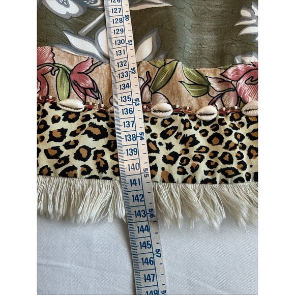 Vintage‎ Faith Smocked Tank Dress Boho Hippie Beach Multi Print XL - Picture 13 of 16